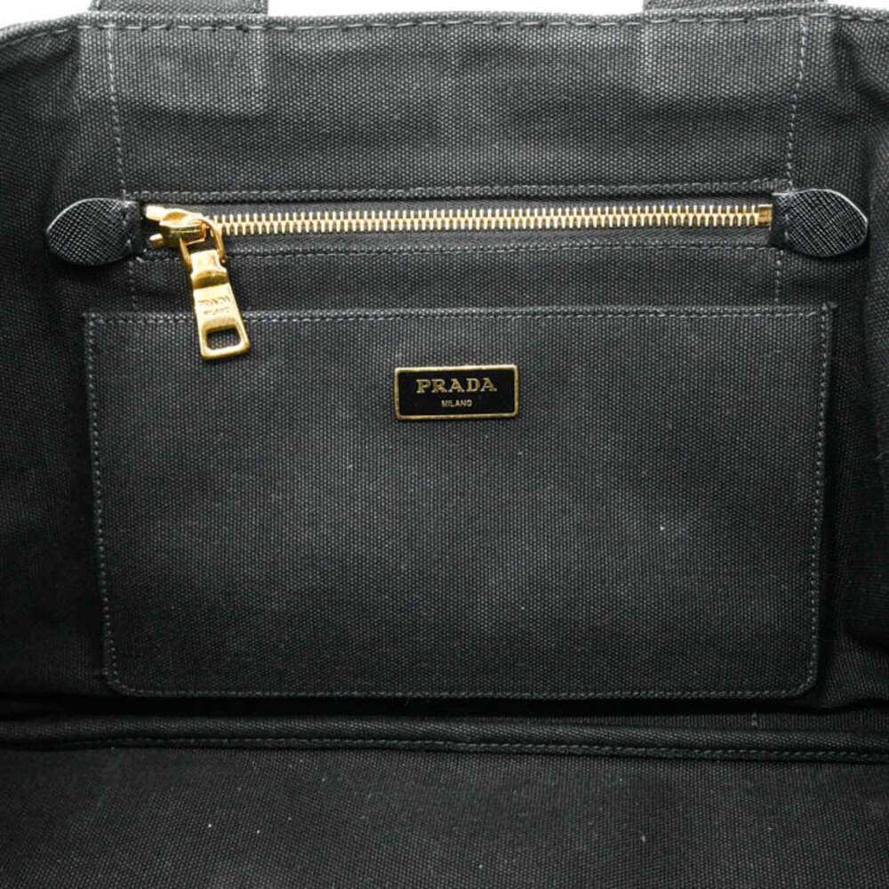 PRADA Black Canvas Shoulder Bag - Picture 13 of 16